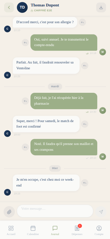 Messagerie sécurisée MyGardeo